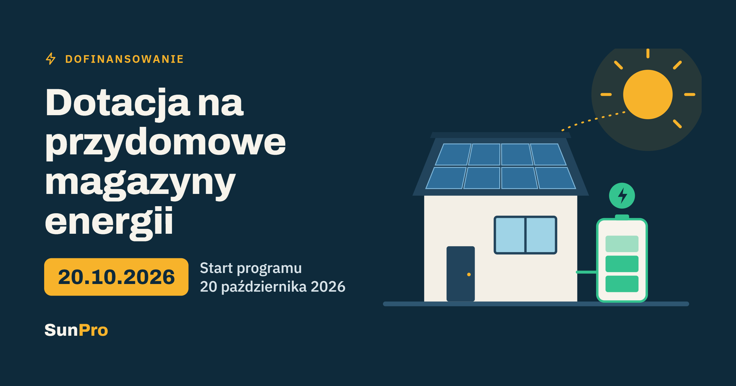 Dotacja na przydomowe magazyny energii – nabór rusza 20 października 2026
